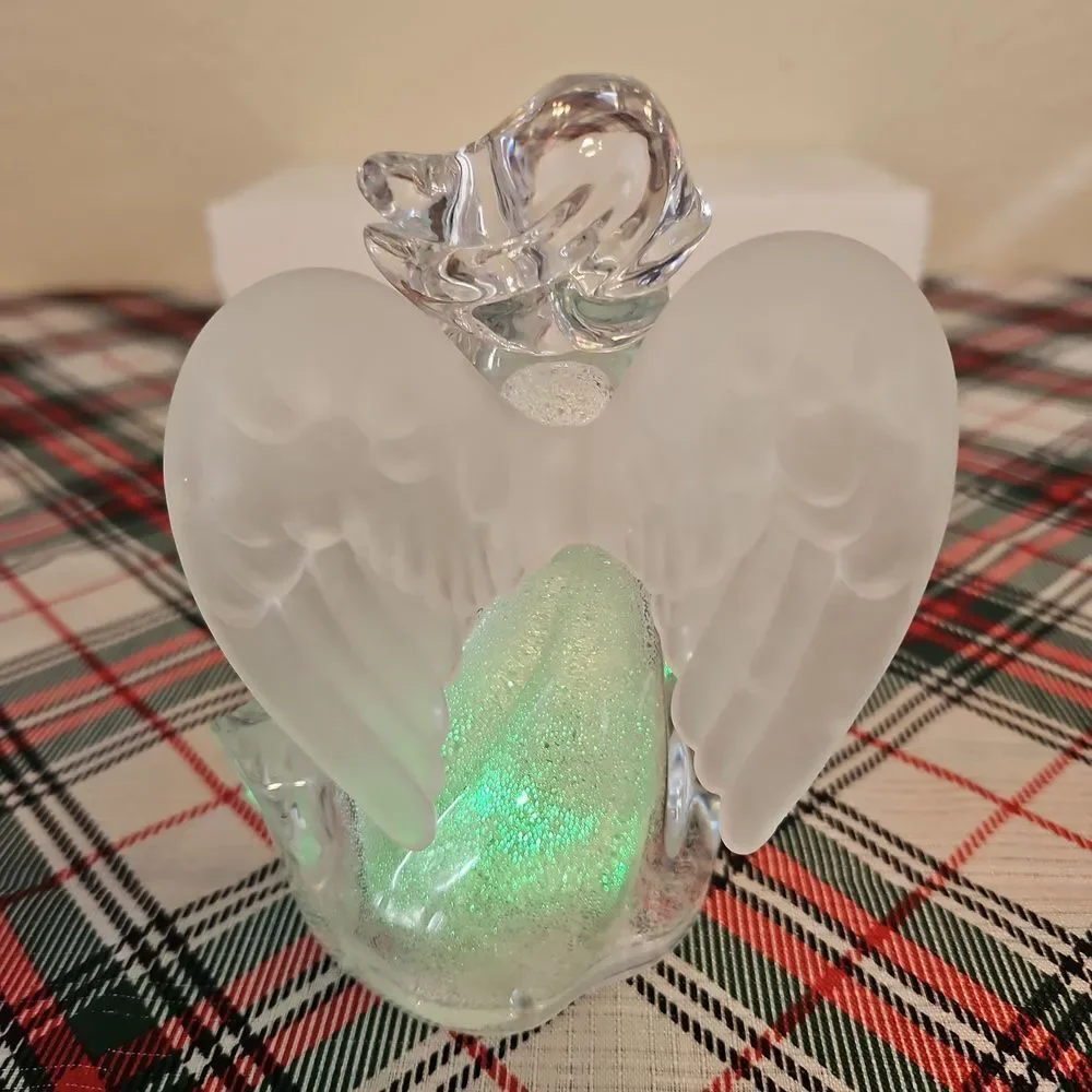 JCPenny Home Collection Colorful Acrylic LED Noel Series Angel Figurines